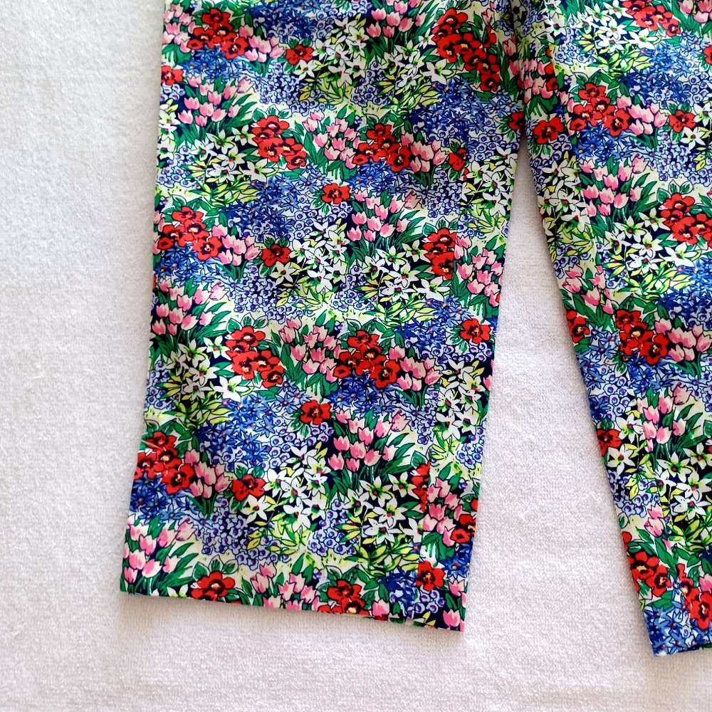 Talbots Perfect Skimmer - Floral Pants, Size 12 - Picture 8 of 16